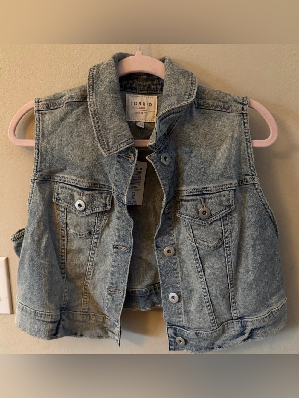 Torrid Denim Jean Vest Women's Size 00